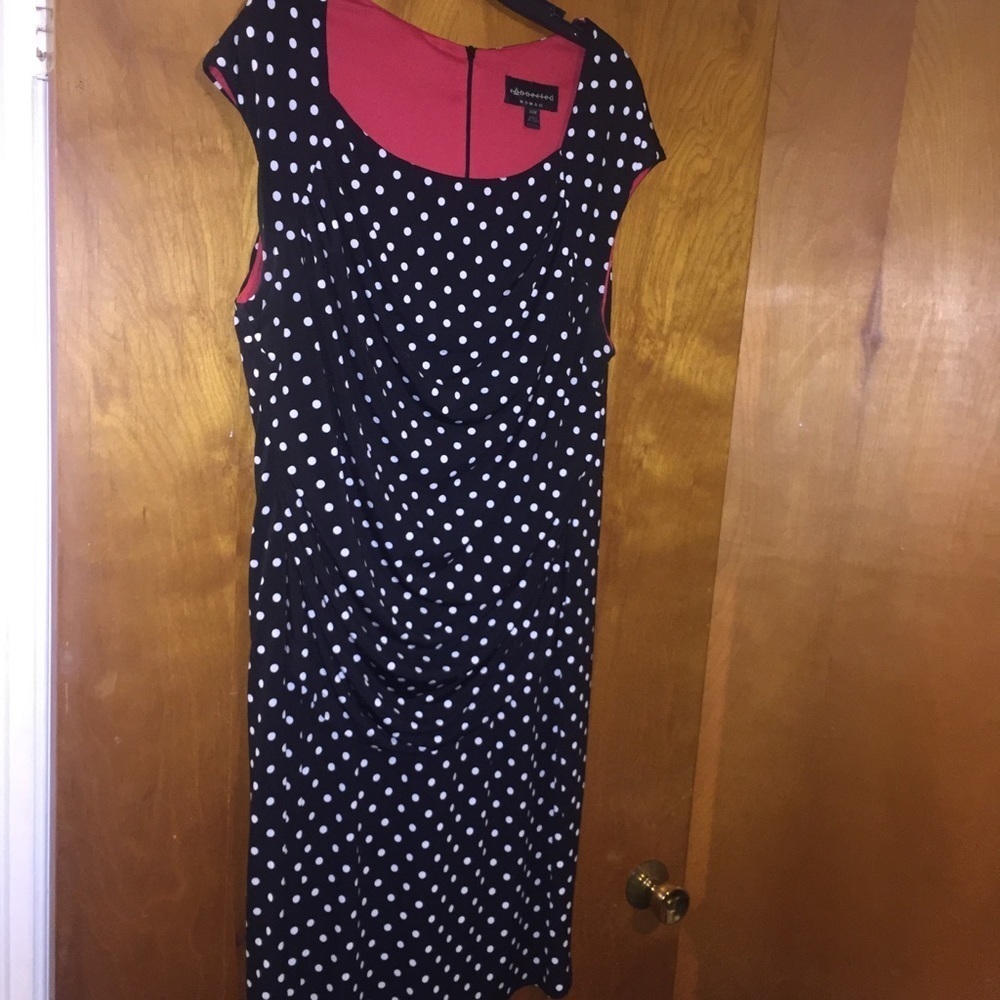 Connected women polka dot dress plus size 20w